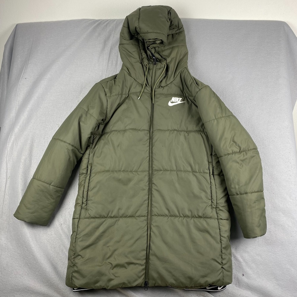 Nike womens Sportswear Therma-Fit Repel Green Parka Jacket XL puffer CV8670 222